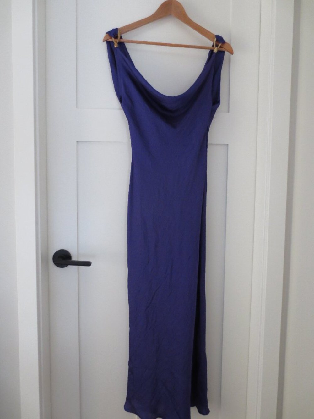 Zara Purple Satin Dress